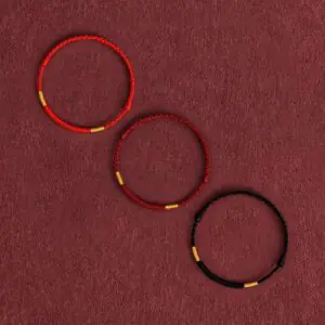 Handmade Red string Anklet Buddhist Knot Lucky Amulet for Men Women